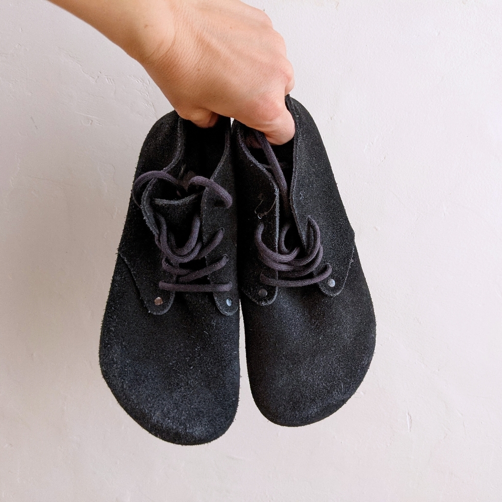 NWOT | YMC X BIRKENSTOCK Dundee suede black boots